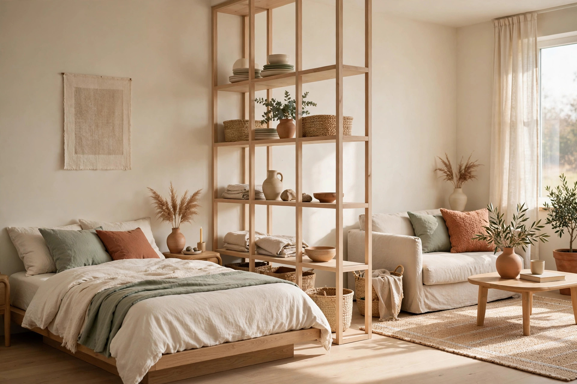 Studio Apartment Organization: How to Create Zones in One Room