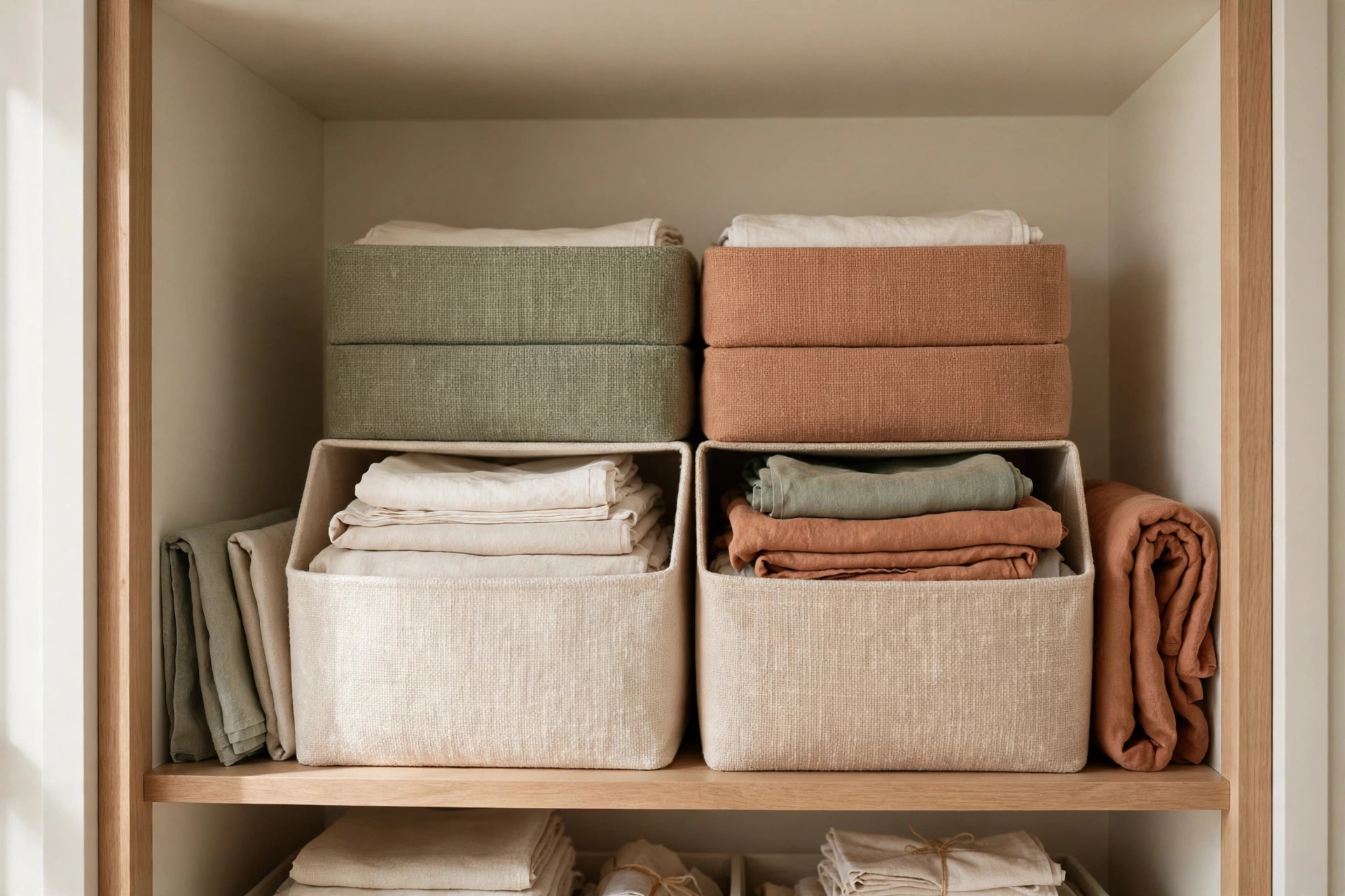 Adhesive shelf labels reading everyday, guest, and seasonal